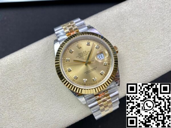 6 50 Rolex Datejust M126333-0012 1:1 Migliore Edizione GM Fabbrica Oro Giallo