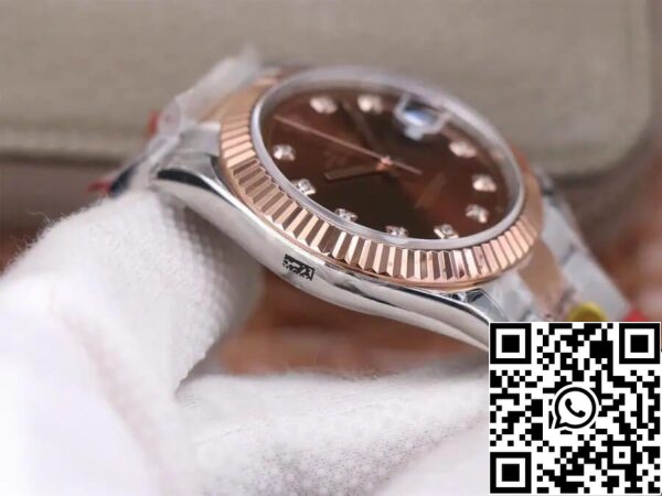 6 52 Rolex Datejust M126331-0003 41MM 1:1 Beste Editie TW Fabriek Chocolade Wijzerplaat