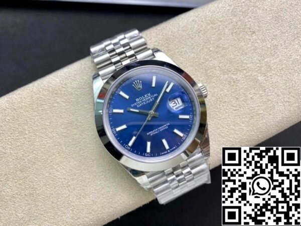 6 53 Rolex Datejust M126300-0002 41MM 1:1 Best Edition VS Factory Μπλε καντράν