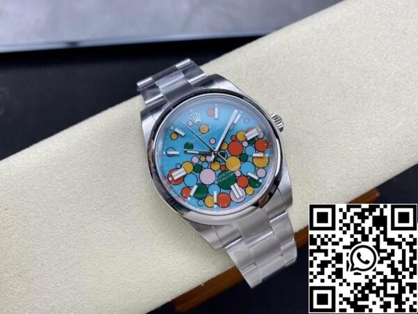 6 53 02c67b8d 5fd8 4449 9d3a b35cd7fee76a Rolex Oyster Perpetual M124300-0008 41MM 1:1 Най-добро издание EW Фабрика тюркоазено син циферблат