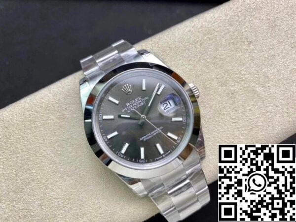 6 54 Rolex Datejust M126300-0007 41MM 1:1 Best Edition VS Factory Grå urtavla