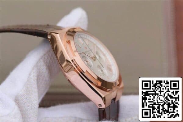 6 573 Vacheron Constantin Overseas 5500V/000R-B074 8F Factory 1:1 Best Edition Swiss ETA7750 Srebrna tarcza