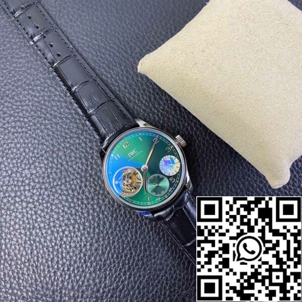 6 58 34802844 09fd 446f a9a5 0e76ae66f66f IWC Portuguese Tourbillon 1:1 Best Edition ZF Factory Green Dial