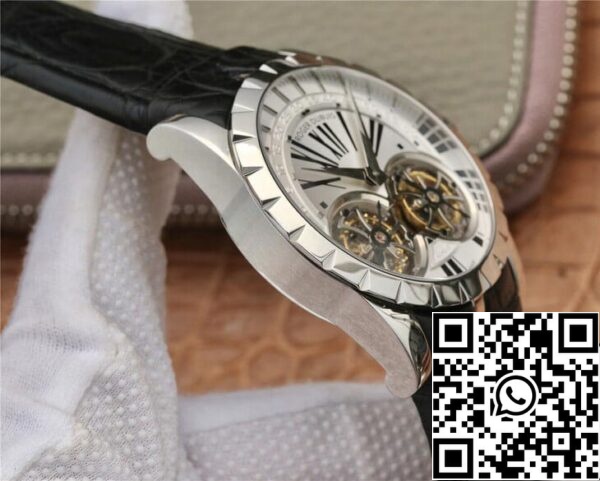 6 58 a181869d a45f 4eb9 bce3 77158c05ea22 Roger Dubuis Excalibur RDDBEX0250 1:1 Best Edition JB Factory Tourbillon White Dial