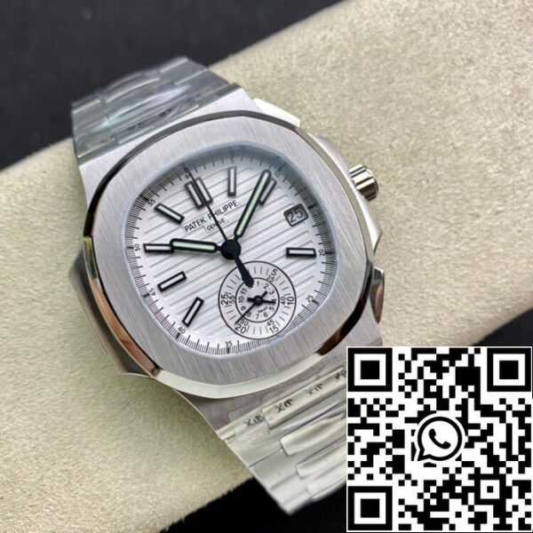 6 5 7f259534 40e8 4b7d bbfa 0ac829b86f64 Patek Philippe Nautilus 5980/1A-019 1:1 Best Edition 3K Factory V2 White Dial