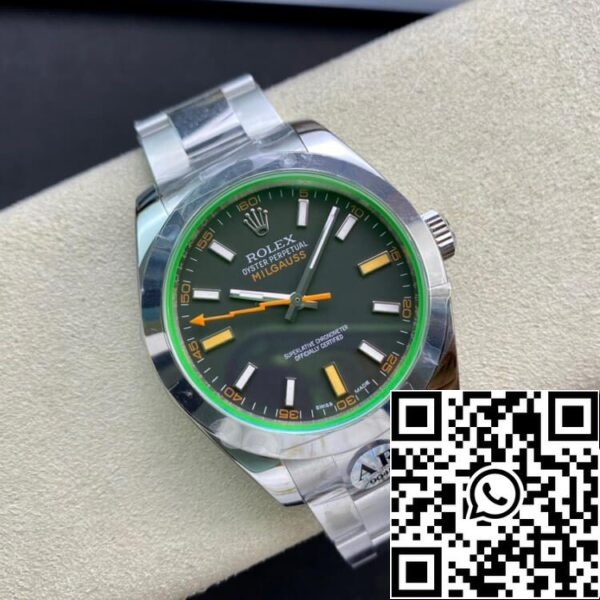 6 5 fddd6913 a4ad 4f7e a33b fbf131cbfd52 Rolex Milgauss 116400GV AR Фабрика 1:1 Най-доброто издание на швейцарската ETA3131 Black Dial