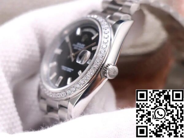 6 Rolex Day Date M228349RBR-0003 1:1 Best Edition EW Fabriek Zwarte Wijzerplaat