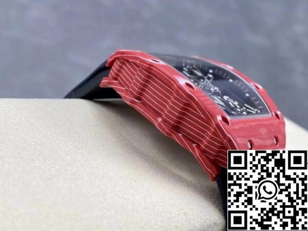 6 60 727a0a45 9226 43a0 9c3a 9e0b1d54d516 Richard Mille RM35-02 1:1 Best Edition T+ Fabrieks Rood Koolstofvezel NTPT Kast Zwart Bandje