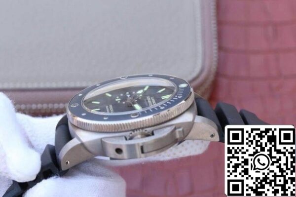 6 620 Panerai Luminor Submersible PAM389 VS factory 1:1 Best Edition Swiss ETA P9000 Black Rubber Strap