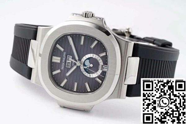 6 64 6 64 b1effc03 6710 4688 9ffd 335784bc9e05 Patek Philippe Nautilus 5726A-001 1:1 Best Edition PPF مصنع سوار مطاطي