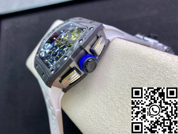 6 66 d1dfc1eb b389 46f2 ac8b dd3603e364e6 Richard Mille RM011 1:1 Best Edition KV Factory szénszálas fehér szíj