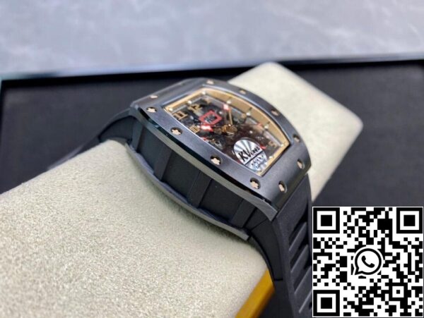 6 67 4525fae5 8a2c 42b7 8893 7b249a7a2dd5 Richard Mille RM011 1:1 Best Edition KV Factory Mostrador esqueleto em cerâmica