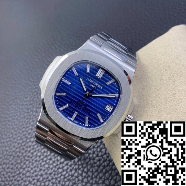 6 68 Patek Philippe Nautilus 5711/1P 1:1 Best Edition 3K Factory Μπλε καντράν