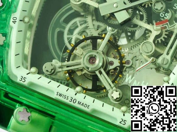 6 70 f0683198 52d0 42d6 a760 759b999f91d3 Richard Mille RM 56-01 Tourbillon 1:1 Най-добро издание RM Factory Green Transparent Case