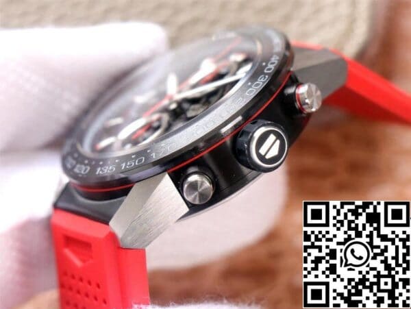 6 71 25a170f6 b18a 460f bda0 8f6da9d1bcab TAG Heuer Carrera CAR2A1Z.FT6050 1:1 Best Edition XF Factory Cinturino in gomma rossa