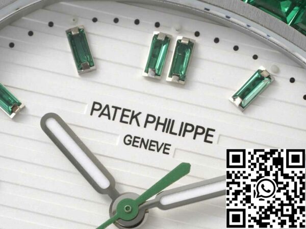 6 72 d3d96daa 5b3b 4f9c 9dc5 c7db7cbed5ab Patek Philippe Nautilus 5711 1:1 Best Edition GR gyári gyémántokkal kirakott fehér számlap