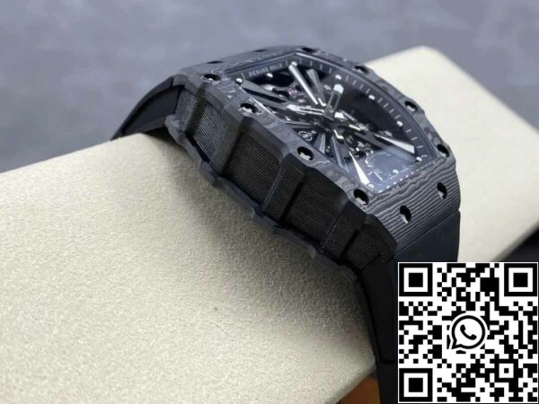 6 78 658FBE27 1C77 4514 B48A 319A917DAA73 Richard Mille RM12-01 뚜르비옹 1:1 베스트 에디션 RM 팩토리 블랙 스켈레톤 다이얼