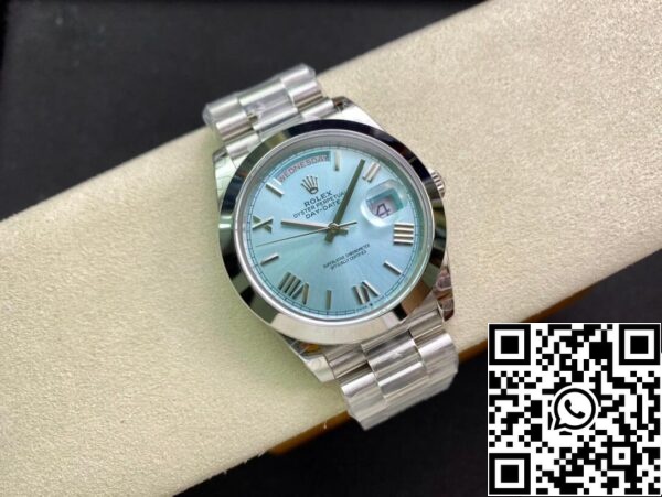 6 7 133a07de 8685 4bf9 b1b3 ec324e4f425f Rolex Day Date M228206-0044 1:1 Best Edition EW Factory Ice Blue Dial