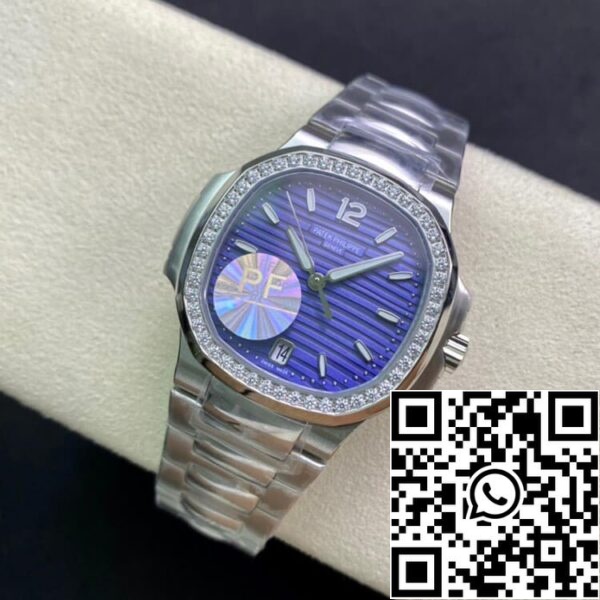 6 808 Patek Philippe Nautilus Ladies 7018/1A-010 PF Factory 1:1 Best Edition Swiss ETA324SC