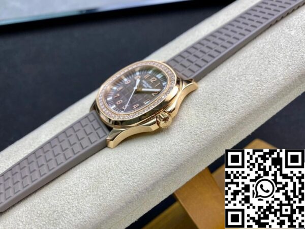 6 82 Patek Philippe Aquanaut 5067A Movimento de quartzo 1:1 Best Edition PPF Factory Caixa em ouro rosa