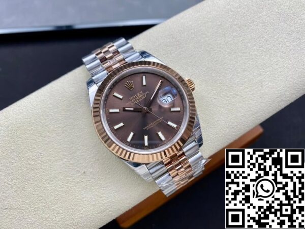 6 83 Rolex Datejust M126331-0002 1:1 Best Edition VS Fabriek Bruine Wijzerplaat