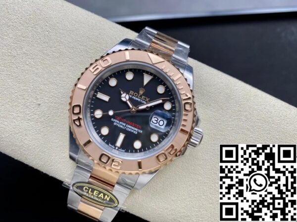 6 84 Rolex Yacht Master M126621-0002 1:1 Mejor Edición Limpio de Fábrica Esfera Negra