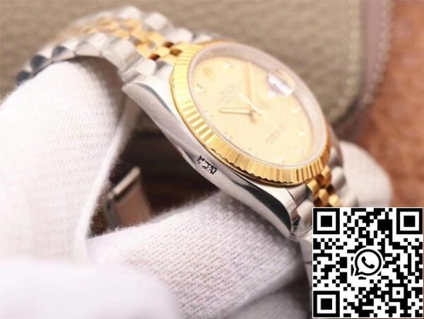 6 84 71a4cf38 8332 47c9 a334 7bb2f9b417a4 Rolex Datejust M126233-0017 1:1 Best Edition EW Factory Champagne Dial Zwitserse ETA3235