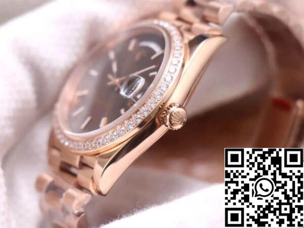 6 85 Rolex Day Date M228345RBR-0005 1:1 Best Edition EW Factory 18ct Rose Gold