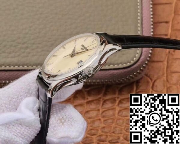 6 89 Patek Philippe Calatrava 5227 ZF Factory 1:1 Best Edition Λευκό καντράν Ελβετικό Cal.324 SC