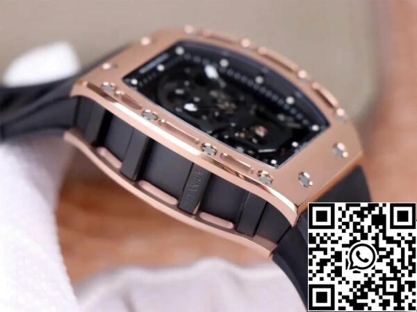 6 8 b6dfa0cd 5869 495d af6e 668cd3c74590 Richard Mille RM52-01 Tourbillon 1:1 Best Edition JB Factory rózsaarany tok