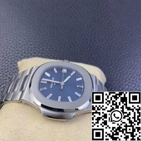 6 90 Patek Philippe Nautilus 5711/1P 40th Anniversary 1:1 Best Edition PPF Factory Blå urtavla