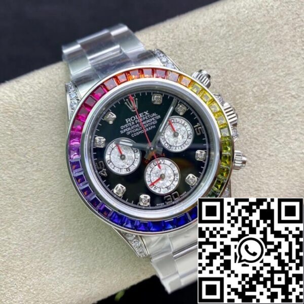 6 9 7405515c da85 4a54 88d6 55b861412141 Rolex Daytona 116599 RBOW 1:1 Best Edition TW Factory Quadrante Nero