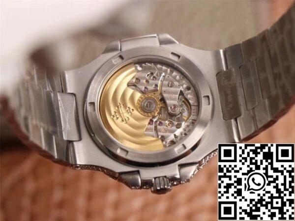 7 103 c7c33c25 89dc 4487 879d f7758f7617e3 Patek Philippe Nautilus 5719-10G Silver Diamond 1:1 Best Edition R8 Factory Gradient Grey Dial Swiss Cal.324 S‌ C