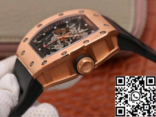 7 104 1f8e49ce f115 40c6 a0f5 5d2f14dc14b3 Richard Mille RM035 Americas KV Factory 1:1 Best Edition rózsaarany fekete színű szíj