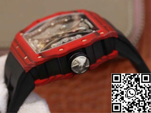 7 106 bb0bfbed 5db5 4de2 b5e7 c21d72f032ad Richard Mille RM53-01 1:1 Best Edition KV Factory TPT Carbon Fiber Black Strap