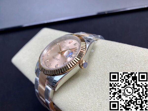 7 109 b2ddb3e7 20e6 4a82 afbe 1dc59b1f18eb Rolex Datejust M126331-0007 41MM 1:1 Best Edition EW Factory V3 Quadrante Rosa