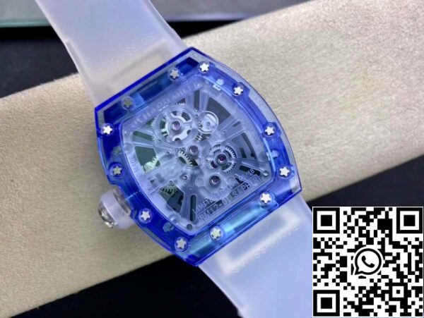 7 10 d4a8bd66 34ac 4069 a775 4e18c4f99ba5 Richard Mille RM12-01 1:1 Най-добро издание RM Factory Tourbillon Sapphire Clear Version