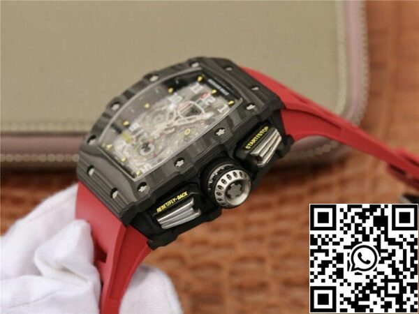 7 113 23c556cc 84e0 4cc2 acd8 c580d11967b7 Richard Mille RM11-03 1:1 Best Edition KV Factory Hiilikuitu punainen hihna