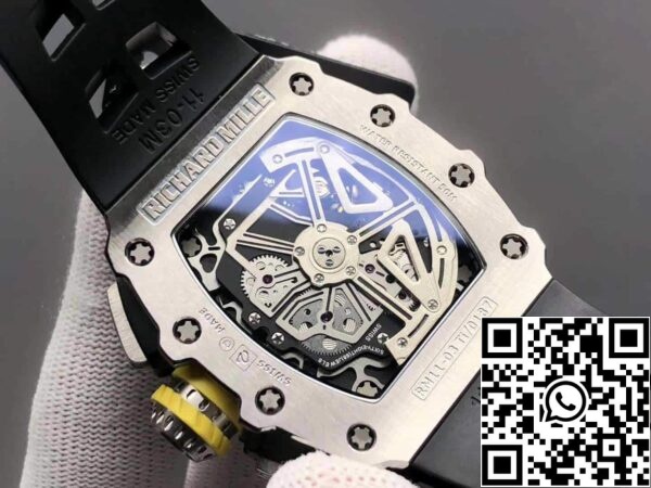 7 114 Richard Mille RM11-03 1:1 Best Edition KV Factory Titanium Case Rubber Strap