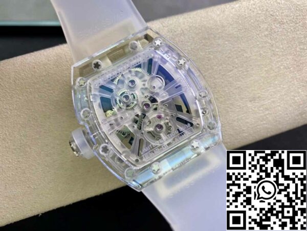 7 11 4dbe1dd9 e84e 409c a707 e9c217c0de80 Richard Mille RM12-01 1:1 Best Edition RM Factory Tourbillon Transparent Version Vit Rem