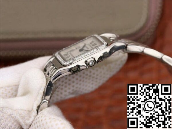 7 121 302e889c a8fb 40ad b10d 9e11fef7cd1f Panthere De Cartier W4PN0008 1:1 Best Edition GF Factory Diamond Silver Dial