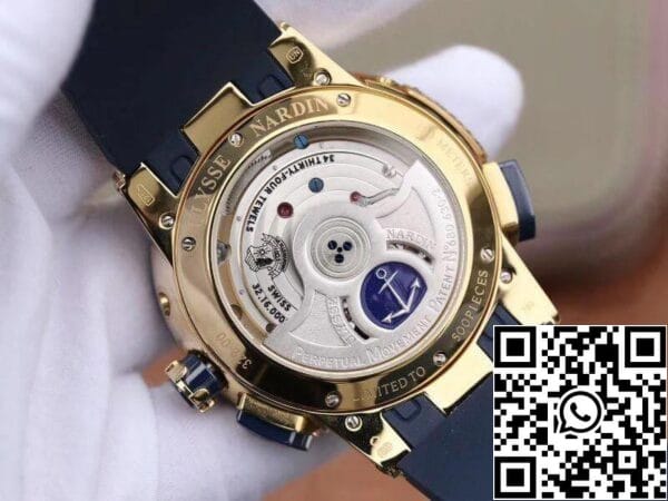 7 123 36d2ac7b 1a39 4dde b2e6 0f6888556445 Ulysse Nardin El Toro 322-00-3/BQ Tutti i funzionanti GMT Calendario Orologi meccanici 1:1 Migliore edizione svizzera UN-32