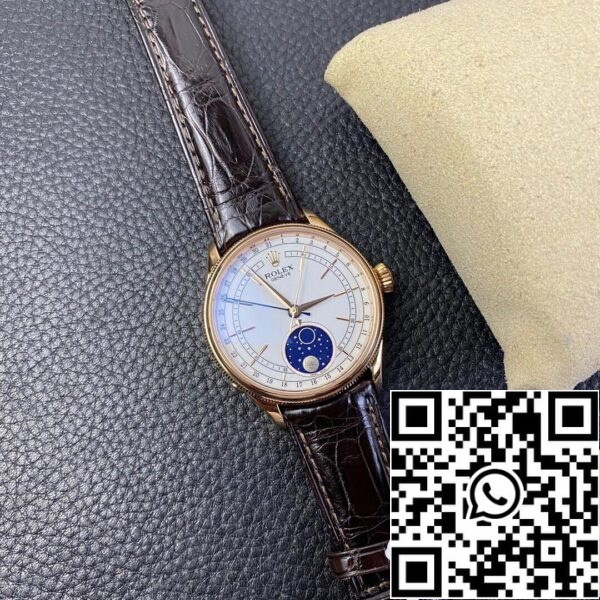 7 124 Rolex Cellini M50535-0002 1:1 Paras painos KZ Factory Valkoinen Dial