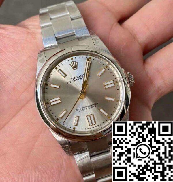 7 128 c62d399b aa65 428e 81b9 b539745a8bcf Rolex Oyster Perpetual M124300-0001 41MM 1:1 Best Edition VS Fabriek Zilveren Wijzerplaat