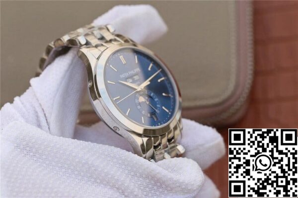 7 129 Patek Philippe Complications 5396/1G-001 1:1 Best Edition KM Fabrik Weißgold Blaues Zifferblatt