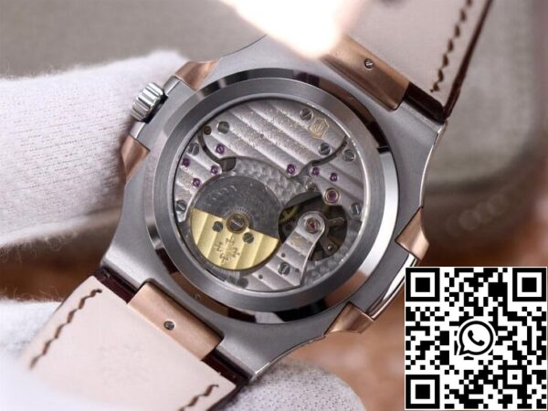 7 131 4fdd8626 0b5a 478b 9b9d 3d98ea59d95f Patek Philippe Nautilus 5712GR-001 1:1 Best Edition PF Factory Rose Gold Leather Belt