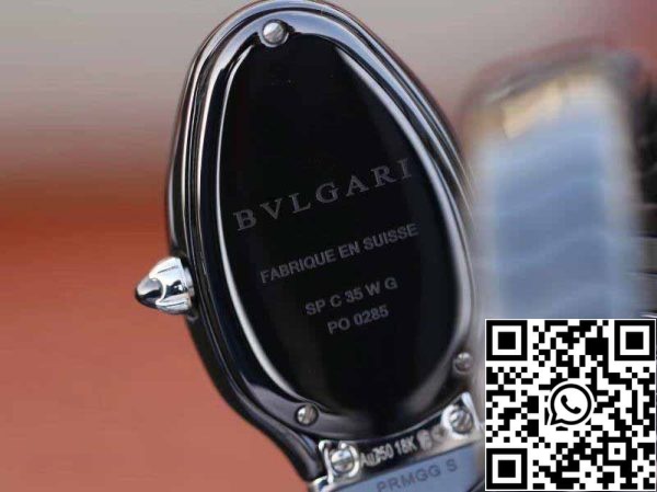 7 146 7146 f5e5e6bfffc9 775b 483e 483e A185 2a0ffaefeafe5e Bvlgari Srpenti Spiga 102735 1:1 Best Edition BV مصنع BV حركة كوارتز سويسرية من الفولاذ الأسود