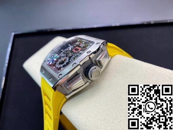 7 150 821aa01e d796 4ded a618 97d5f2c1c23a Richard Mille RM11 1:1 Best Edition KV Fabriek Titanium Gele Band