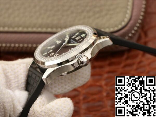 7 151 8cc193f6 29e8 44c8 a2df 7d8b8777b4f0 Patek Philippe Aquanaut 5067A-001 1:1 Best Edition PPF Factory Diamond Black Dial Musta kellotaulu