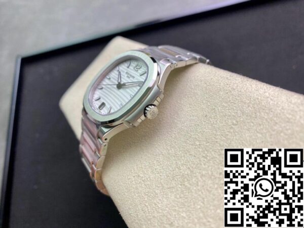 7 158 Patek Philippe Nautilus Дами 7118/1A-010 1: 1 Най-доброто издание 3K Фабрика сребърен циферблат